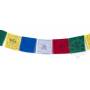 Tibetan Prayer flags Traditional LUNGTA-Deities - Size L - High quality cotton (Unit: 25x25cm, L. 2.75m) - Art of Nepal