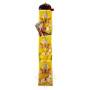 Wall banner/Letter holder - LUNGTA - Silk brocade embroidered Yellow (H. 92,5cm x W. 17cm) 