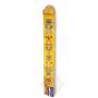 Wall banner - AUSPICIOUS SYMBOLS - Yellow embroidered silk brocade (H. 82cm x W. 9,5cm) 