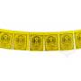 Drapeaux à prières BOUDDHA SHAKYAMUNI - Taille S - Coton haute qualité(Unité: 15x20cm, L. 1,75m) 
