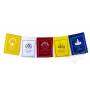 Drapeaux à prières CITATIONS DU BOUDDHA - Taille M - Coton haute qualité(Unité: 20x25cm, L. 1m) 