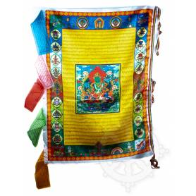 Verticale gebedsvlag TARA GROEN - Zijde (70x95cm) 