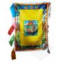 Vertical Prayer Flag TARA GREEN - Silk (70x95cm) 