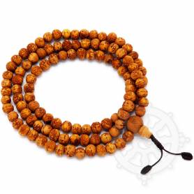Malas de 108 perles en graine de bodhi (raksha seeds) (8mm)
