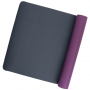 Tapis Yoga en TPE violet et anthracite - 63×183×0.3 cm