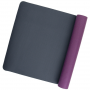 Yogamat TPE paars en antraciet 63x183x0,3 cm