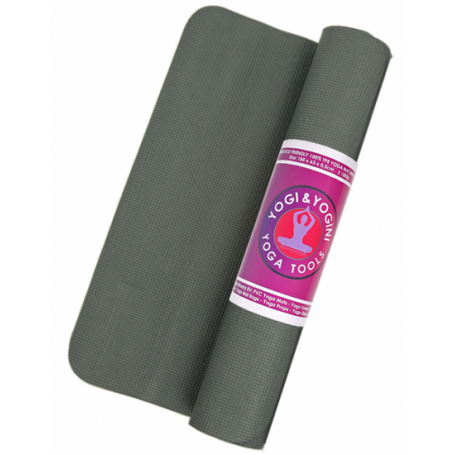 Yoga mat Yogi & Yogini grijs - 1250 gr. 63×185×0.5 cm