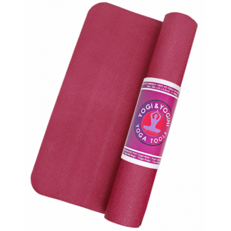 Yogamat TPE roze Yogi & Yogini - 1000 gr 63x183x0,5 cm