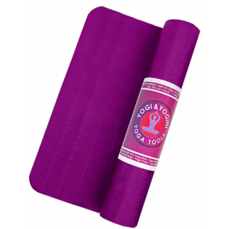 Yoga Mat -purple - Yogi & Yogini - 1250g - 63 × 185 × 0.5 cm