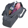 Yogamatte-Tasche aus grauem Nylon mit weißem Lotus - 70×15×20 cm