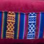 Meditation cushion SQUARE (45 cm x 45 cm x 8 cm, Red)