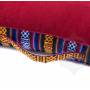 Meditation cushion SQUARE (45 cm x 45 cm x 8 cm, Red)