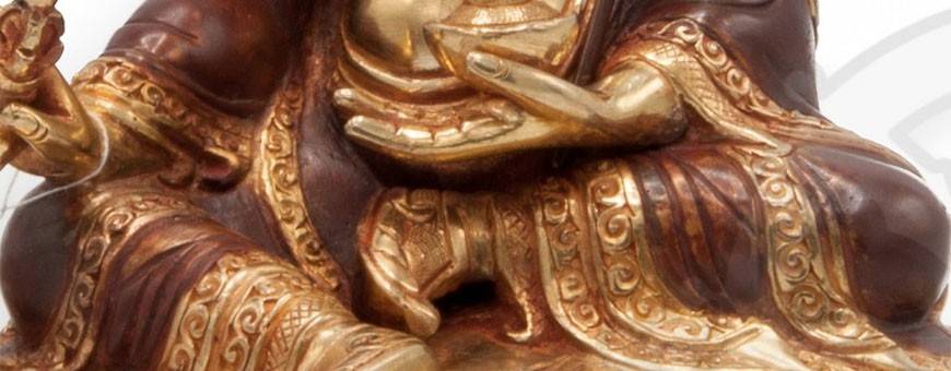 Estatuas chapadas en oro de 24k (parcial) para prácticas de visualización, budismo, ritual, deidad, 2019