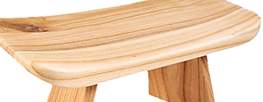 Banco de meditación plegable yoga madera natural zen elegir, 2019