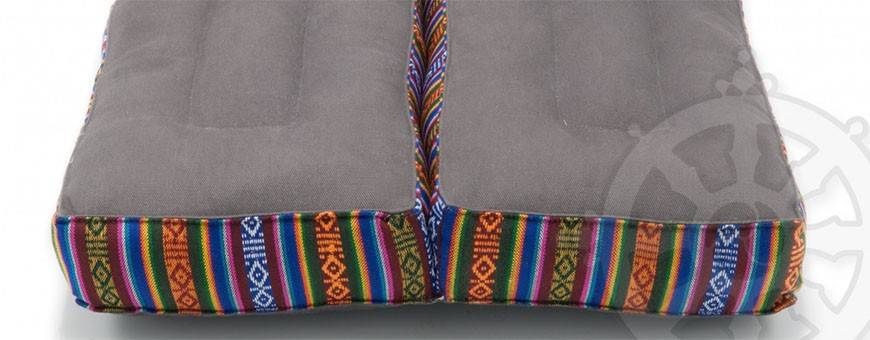 Cojines de meditación CUADROS PLEGABLES,  algodón natural zen yoga, 2019