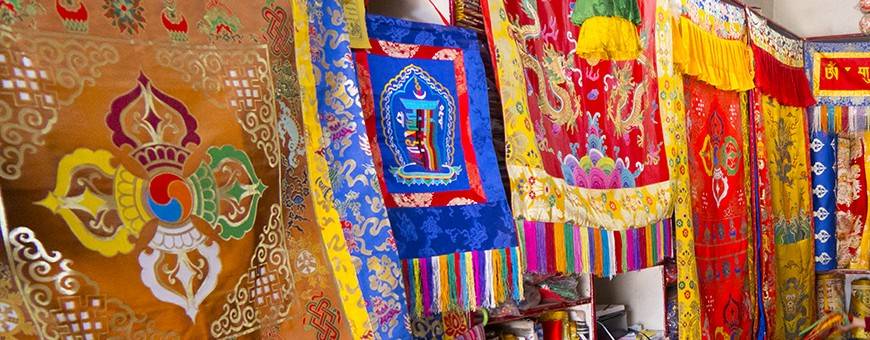Buddhist centers brocade fabrics