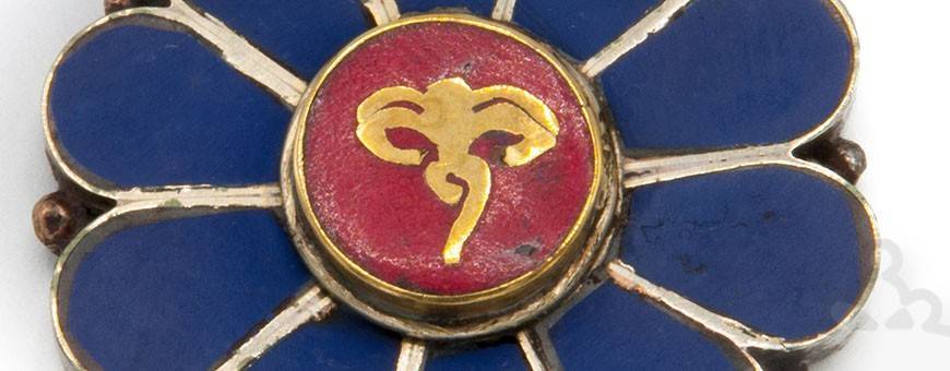 Joyas Pendientes hombre-mujer Himalaya natural oro plata piedras, 2019